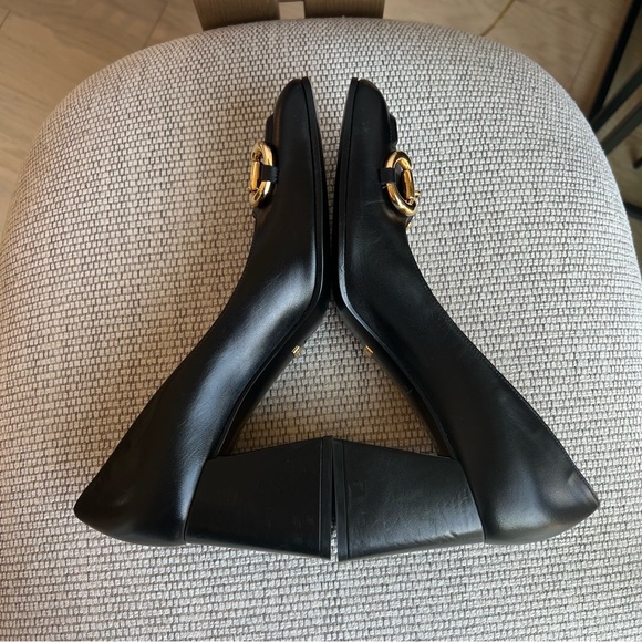 Gucci Baby Bit Horsebit-Detailed Leather Pumps in Black - Picture 7 of 15